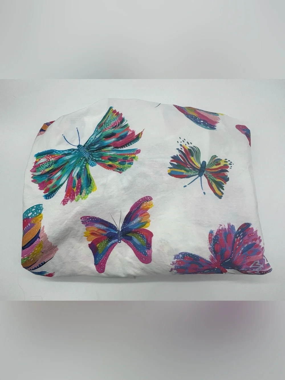 EttaVee Pottery Barn Kids Watercolor Butterfly Crib Sheet